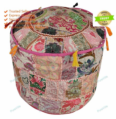 Hippie gypsy pouf ottoman - hippie,