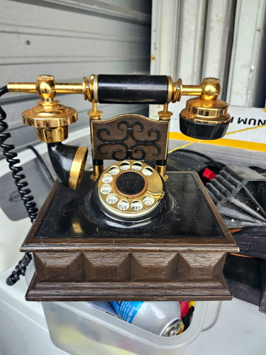 Antique style rotary dial desk - style,