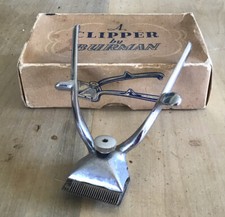 VINTAGE BRITISH - CHROME BOXED HAIR CLIPPERS "A CLIPPER BY BURMAN".