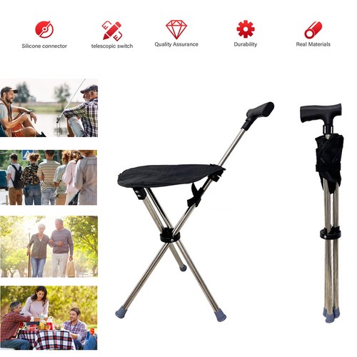 Foldable walking stool - foldable,