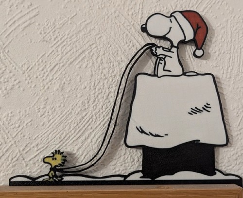 Snoopy and woodstock sleigh - woodstock,
