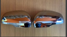 CHROME MIRROR WING COVERS FITS
