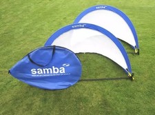 Samba Elite Pop Up Round Football Goals Net Foldable Portable Garden Training