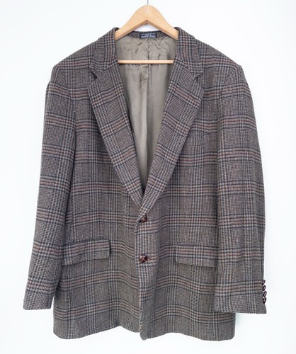 Vintage wool tweed blazer - tweed,