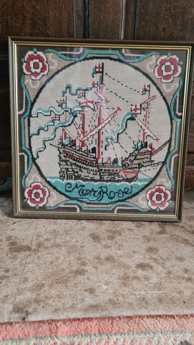 Hand made needlepoint tapestry - hand,