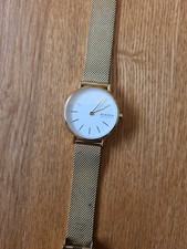 Skagen SKW2693 Ladies Quartz Gold Watch Good Condition Working