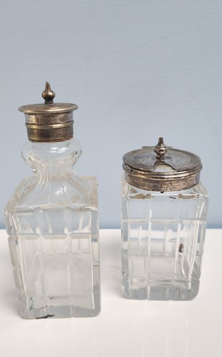 Antique cut glass condiment - cut,