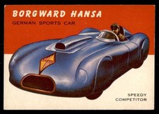 1954 Topps World on Wheels #34 Borgward Hansa EX *e2