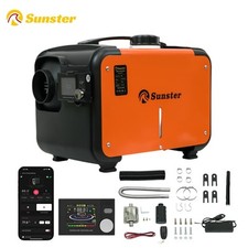 Diesel Air Heater 8KW 12V/24V 220-240V w/LCD Bluetooth App for Truck Boat Garage