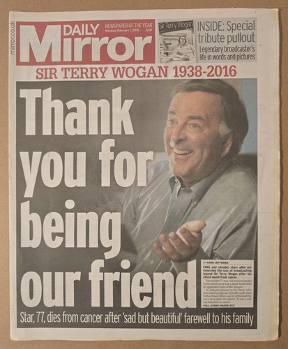 Daily mirror terry - terry, wogan