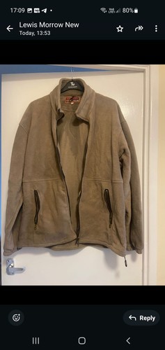 Beige fleece jacket high mount - fleece,