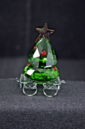 Swarovski christmas tree - christmas, wagon