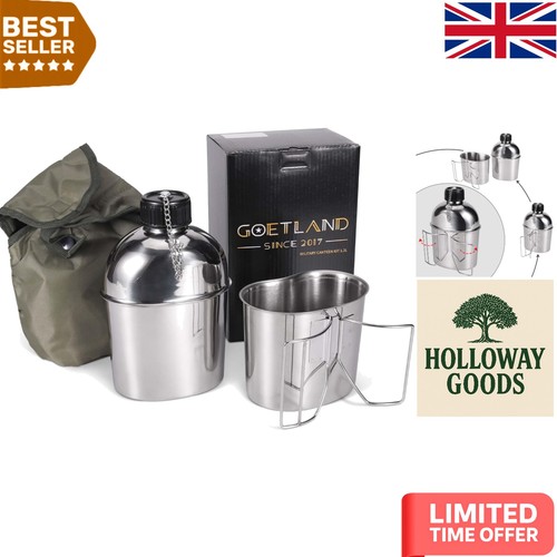 Portable 06qt steel canteen - portable,