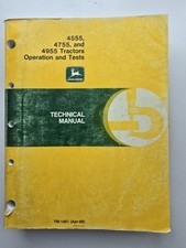 JOHN DEERE 4555 4755 4955 TRACTOR OPERATION & TEST MANUAL