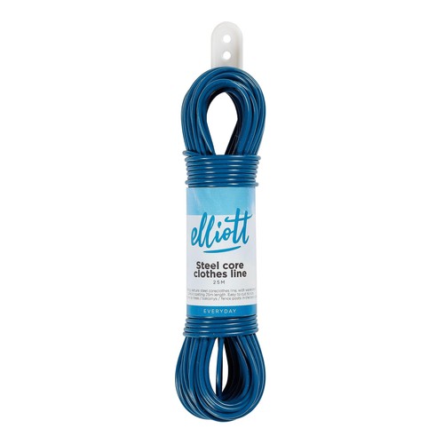 Steel core washing line navy - steel,