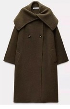 ZARA WIDE LAPEL 100% WOOL COAT