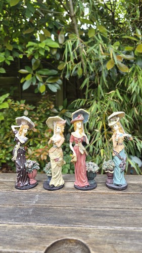 Victorian lady figurines - victorian,
