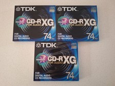 3x TDK CD-R XG 74 Digital Audio Music Blank Recordable Compact Disc - Sealed