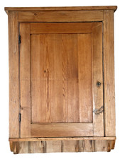 ANTIQUE  PINE Cabinet . Victorian Pine Storage Cabin, Farmhouse, Rustic, Vintage