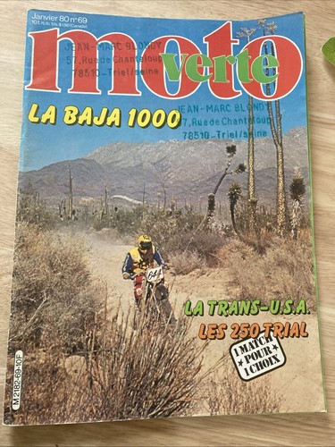 Motorcycle green 1980 - motorcycle, baja