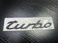 Porsche Turbo Badge Matte