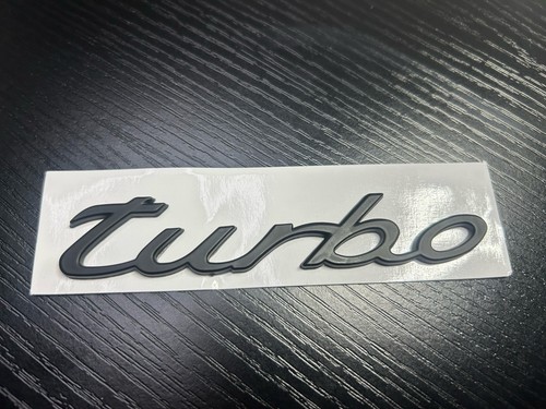Porsche turbo badge matte - porsche,