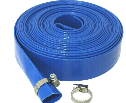 Blue layflat hose water - hose, pump