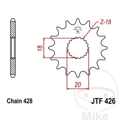 Sprocket for suzuki 125 - for, s