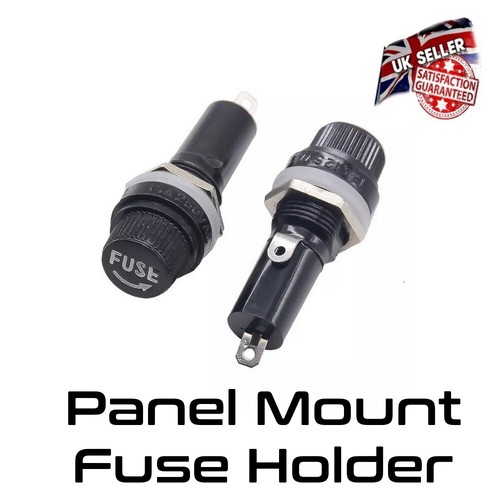 Fuse holder panel mount - -,
