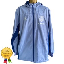 Everton Football Jacket Hummel mens Large Training Weather Rain Jacket