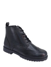 Mens Leather Wide Fit Brogue