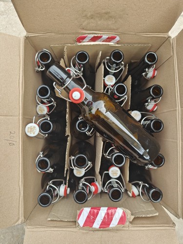 Used brown glass 500ml - used,
