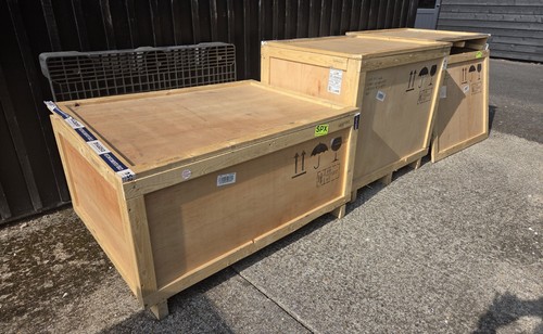 Wooden shipping crates - wooden,