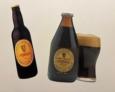 Guinness rare shaped Postcards