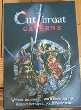 Cutthroat Caverns Board Game 100% Complete. Dungeon Crawling Card Game