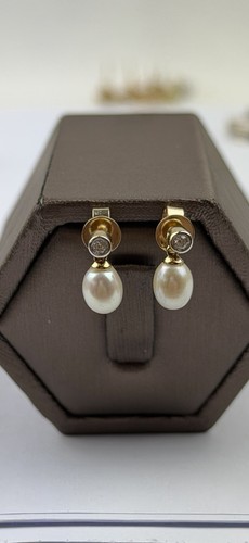 9ct gold pearl and - 9ct,