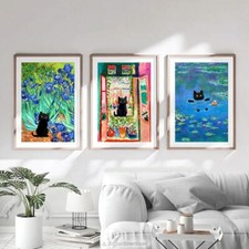 Matisse Monet Black Cat Set of