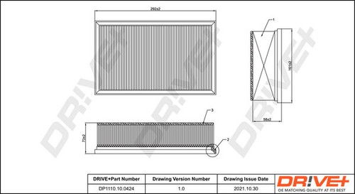 Air filter - filter, dr!ve+