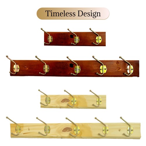 Strong wooden wall coat - wooden,