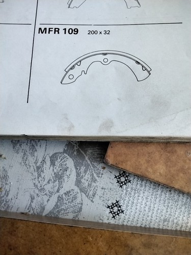 Mazda rx2 rx3 rear brake - brake, shoes