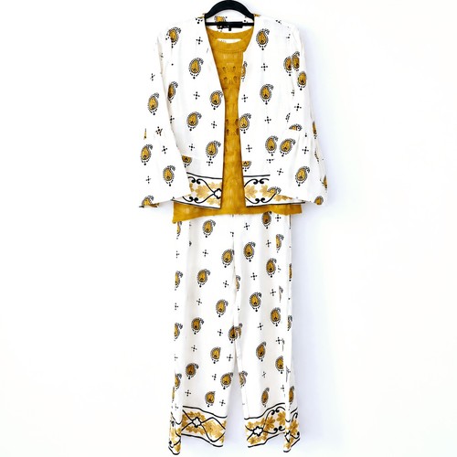 Zara linen blend - blend, embroidered