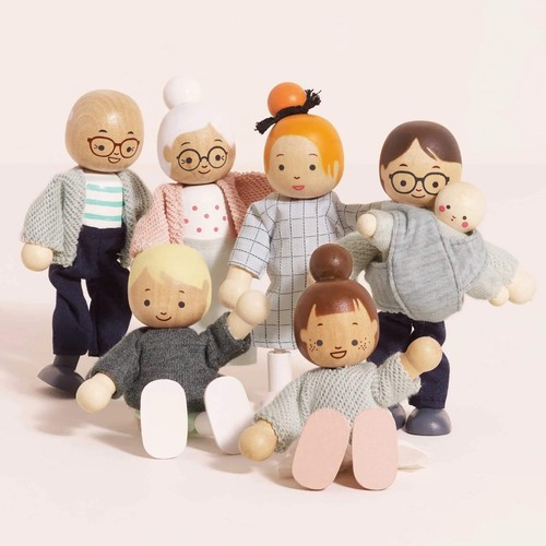 Toy van wooden dolls house - toy,