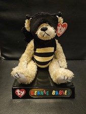 Beanie Baby Beezee bumble bee bear TY Attic Treasures Vintage Collectable Teddy