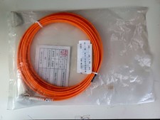 Orange fibre optic cable LC-LC