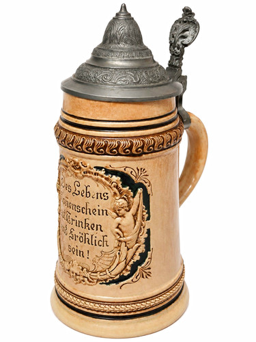 Antique german stoneware beer - german,
