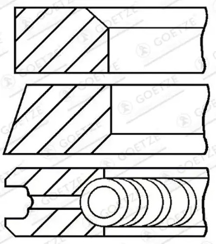 Piston ring set - , 08-109800-00