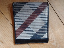 DAKS Black Leather with Check