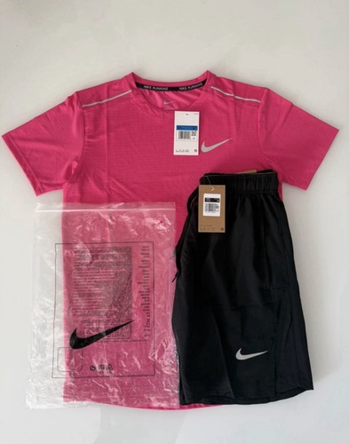 Nike miler shirt hot pink - nike, t-shirt