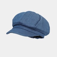 Women's Denim Newsboy Cap -