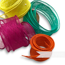 Hand Rolled Sinamay Bias Ribbon Trim for Hat Making and Millinery